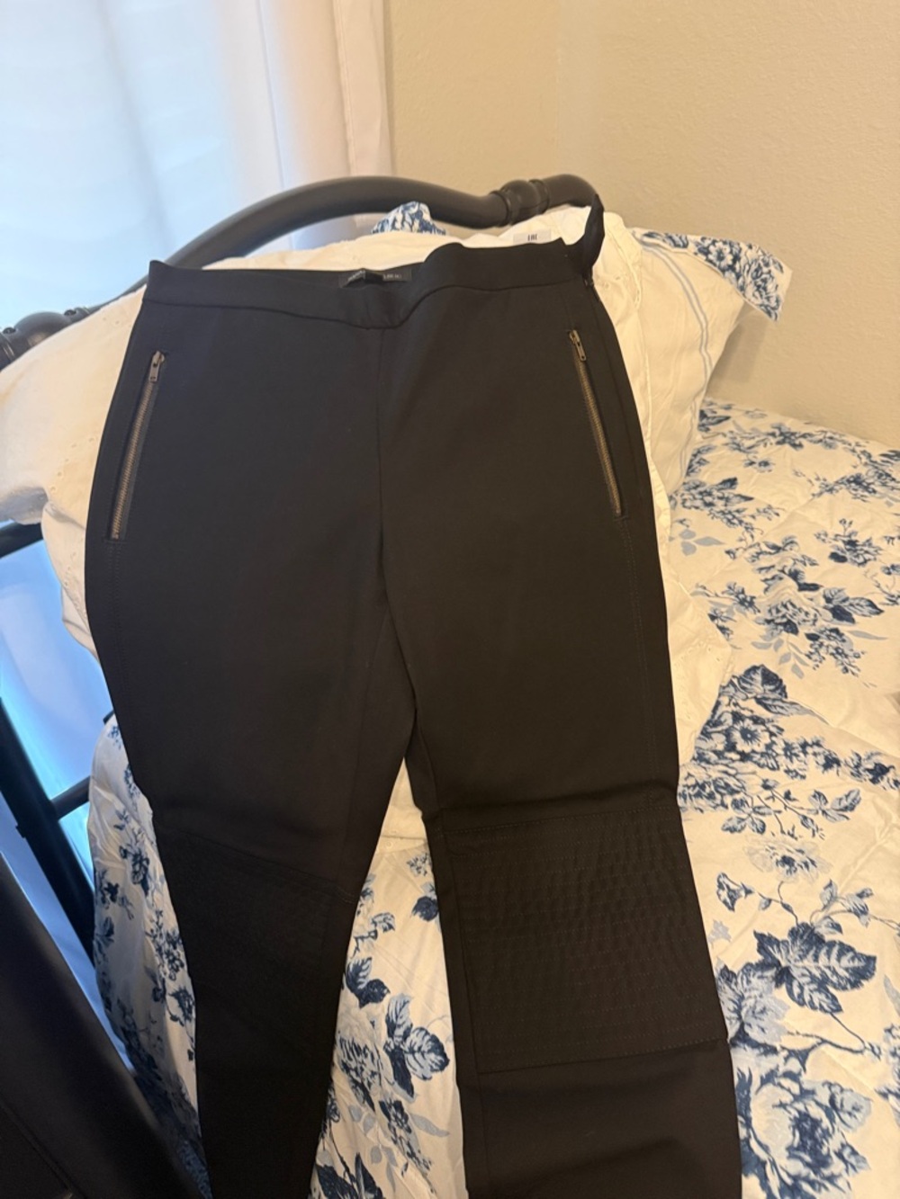 Banana Republic Black Skinny Zip-Pocket Pants